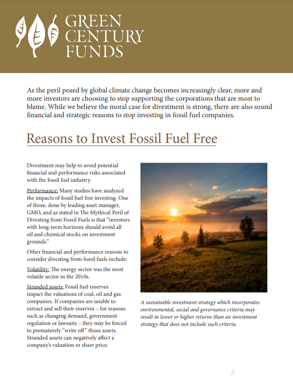 Reasons to invest FFF front page screenshot